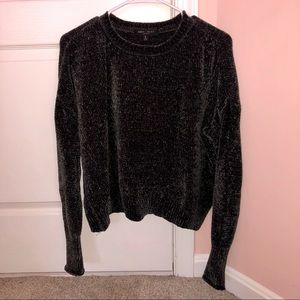 Fleece knit sweater